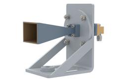 PE2WAN028-20KM - WR-28 Standard Gain Horn with 20 dBi gain, 2.92mm Male connector, with Pre-Installed L Mount