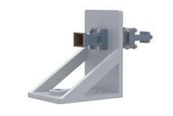 PE2WAN042-10ELKF - WR-42 Standard Gain Horn with 10 dBi gain, End Launch 2.92mm Female connector, with Pre-Installed L Mount