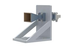 PE2WAN042-15KF - WR-42 Standard Gain Horn with 15 dBi gain, 2.92mm Female connector, with Pre-Installed L Mount