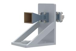 PE2WAN042-15SF - WR-42 Standard Gain Horn with 15 dBi gain, SMA Female connector, with Pre-Installed L Mount