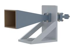 PE2WAN042-20ELKF - WR-42 Standard Gain Horn with 20 dBi gain, End Launch 2.92mm Female connector, with Pre-Installed L Mount