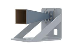 PE2WAN137-15SF - WR-137 Standard Gain Horn with 15 dBi gain, SMA Female Connector, with Pre-Installed L Mount