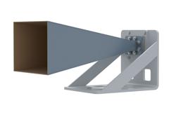 PE2WAN137-20SF - WR-137 Standard Gain Horn with 20 dBi gain, SMA Female Connector, with Pre-Installed L Mount