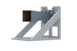 PE2WAN187-10NF - WR-187 Standard Gain Horn with 10 dBi gain, N Female Connector, with Pre-Installed L Mount