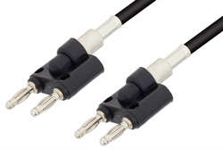 PE3005 - Banana Plug to Banana Plug Cable Using RG58 Coax