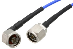 PE303 - N Male to N Male Right Angle Precision Cable Using 160 Series Coax, RoHS