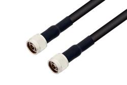 PE3062/HS - N Male to N Male Cable Using RG214 Coax with HeatShrink