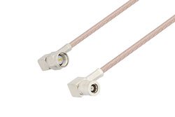 PE3070 - SMA Male Right Angle to SMB Plug Right Angle Cable Using RG316 Coax