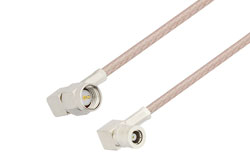 PE3070LF - SMA Male Right Angle to SMB Plug Right Angle Cable Using RG316 Coax, LF Solder, RoHS