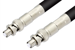 PE3117LF - SHV Plug to SHV Plug Cable Using RG214 Coax, RoHS