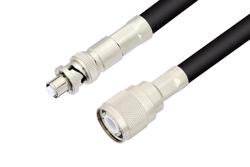 PE3148LF - SHV Plug to HN Male Cable Using RG213 Coax, LF Solder