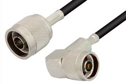 PE3168 - N Male to N Male Right Angle Cable Using RG223 Coax