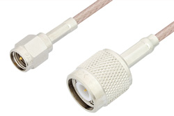 PE3174LF - SMA Male to TNC Male Cable Using RG316 Coax , LF Solder