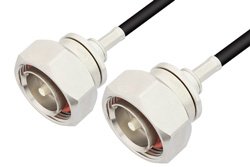 PE3183 - 7/16 DIN Male to 7/16 DIN Male Cable Using RG58 Coax