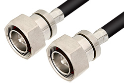PE3185 - 7/16 DIN Male to 7/16 DIN Male Cable Using RG214 Coax