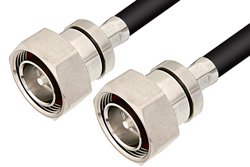 PE3185LF - 7/16 DIN Male to 7/16 DIN Male Cable Using RG214 Coax, RoHS