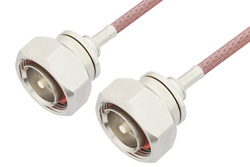 PE3189LF - 7/16 DIN Male to 7/16 DIN Male Cable Using RG142 Coax, RoHS