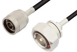 PE3207 - N Male to 7/16 DIN Male Cable Using RG58 Coax