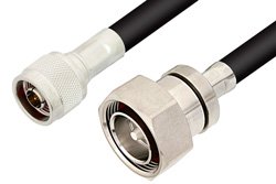 PE3218LF - N Male to 7/16 DIN Male Cable Using RG214 Coax, RoHS