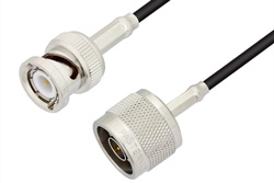 PE3246 - N Male to BNC Male Cable Using RG174 Coax