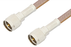 PE3269LF - Mini UHF Male to Mini UHF Male Cable Using RG400 Coax, RoHS
