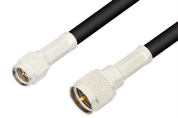 PE3273 - SMA Male to Mini UHF Male Cable Using RG58 Coax