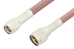 PE3275 - SMA Male to Mini UHF Male Cable Using RG142 Coax