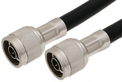 PE3279LF - N Male to N Male Cable Using PE-B405 Coax