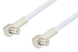 PE3299LF - MCX Plug Right Angle to MCX Plug Right Angle Cable Using RG188 Coax, RoHS