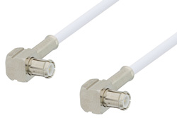 PE3301 - MCX Plug Right Angle to MCX Plug Right Angle Cable Using RG196 Coax
