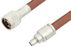 PE3302 - SMA Male to N Male Cable Using RG393 Coax