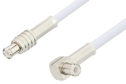 PE3309LF - MCX Plug to MCX Plug Right Angle Cable Using RG188 Coax, RoHS