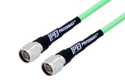 PE330LF - N Male to N Male Low Loss Cable Using PE-P300LL Coax, LF Solder