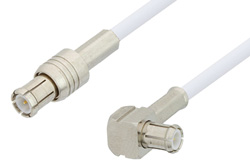 PE3311 - MCX Plug to MCX Plug Right Angle Cable Using RG196 Coax