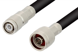 PE33122 - N Male to TNC Male Cable Using PE-B405 Coax