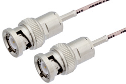 PE33130LF - BNC Male to BNC Male Cable Using RG178 Coax, RoHS