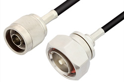 PE33144 - N Male to 7/16 DIN Male Cable Using RG223 Coax