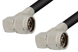 PE33168 - N Male Right Angle to N Male Right Angle Cable Using PE-B405 Coax