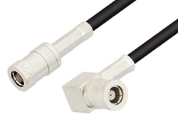 PE33175 - SMB Plug to SMB Plug Right Angle Cable Using RG174 Coax