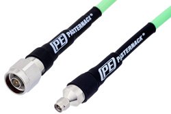 PE332 - N Male to SMA Male Low Loss Test Cable Using PE-P300LL Coax, RoHS