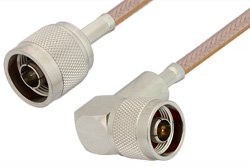 PE33321 - N Male to N Male Right Angle Cable Using RG400 Coax