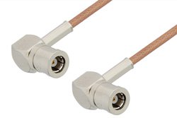 PE33350LF - SMB Plug Right Angle to SMB Plug Right Angle Cable Using RG178 Coax, RoHS
