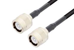 PE3343/HS - C Male to C Male Cable Using RG223 Coax with HeatShrink