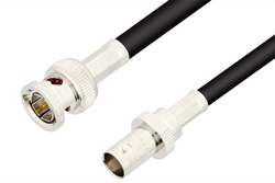 PE33441 - 75 Ohm BNC Male to 75 Ohm BNC Female Cable Using 75 Ohm RG59 Coax