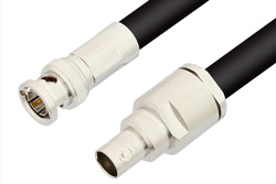 PE33447 - 75 Ohm BNC Male to 75 Ohm BNC Female Cable Using 75 Ohm RG216 Coax
