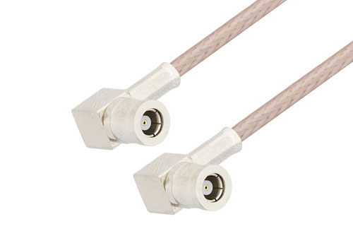 PE33476 - SMB Plug Right Angle to SMB Plug Right Angle Cable Using RG316-DS Coax