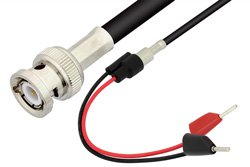 PE33550 - BNC Male to Tip Plug Cable Using 75 Ohm RG59 Coax