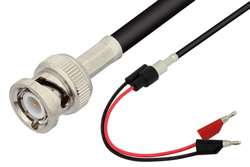 PE33557 - BNC Male to Mini Banana Plug Cable Using RG58 Coax
