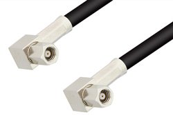 PE33649 - SMC Plug Right Angle to SMC Plug Right Angle Cable Using RG223 Coax