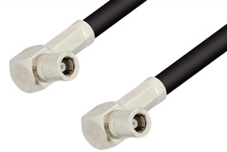 PE33654LF - SMB Plug Right Angle to SMB Plug Right Angle Cable Using RG58 Coax, RoHS